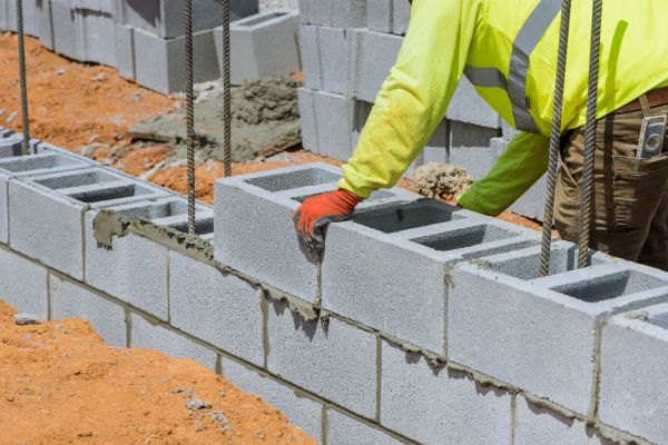 Concrete Blocks Installation in Rochester