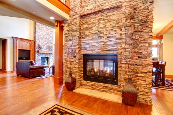 Stone Hearth Installation in Rochester