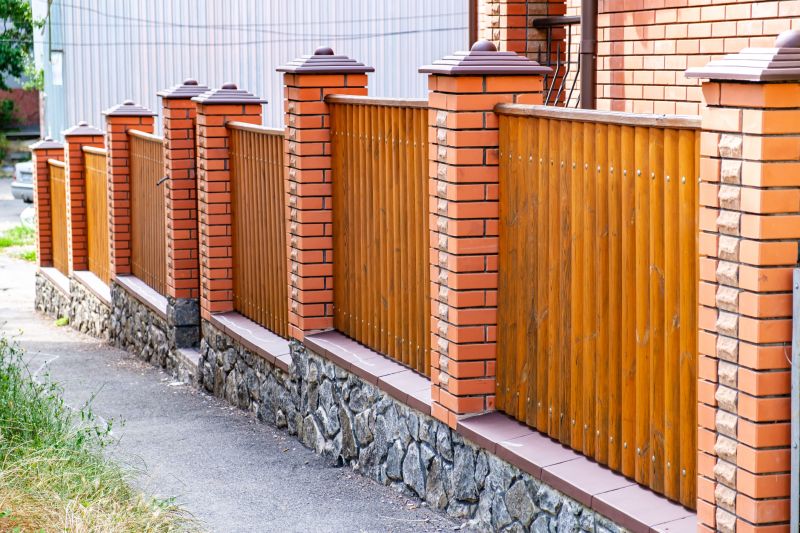 Brick Fence Installation